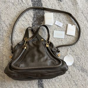 Chloe top handle paraty leather handbag